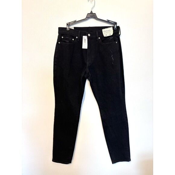 Abercrombie Fitch Jeans Mens 32 Black Athletic Slim Fit Denim Stretch
